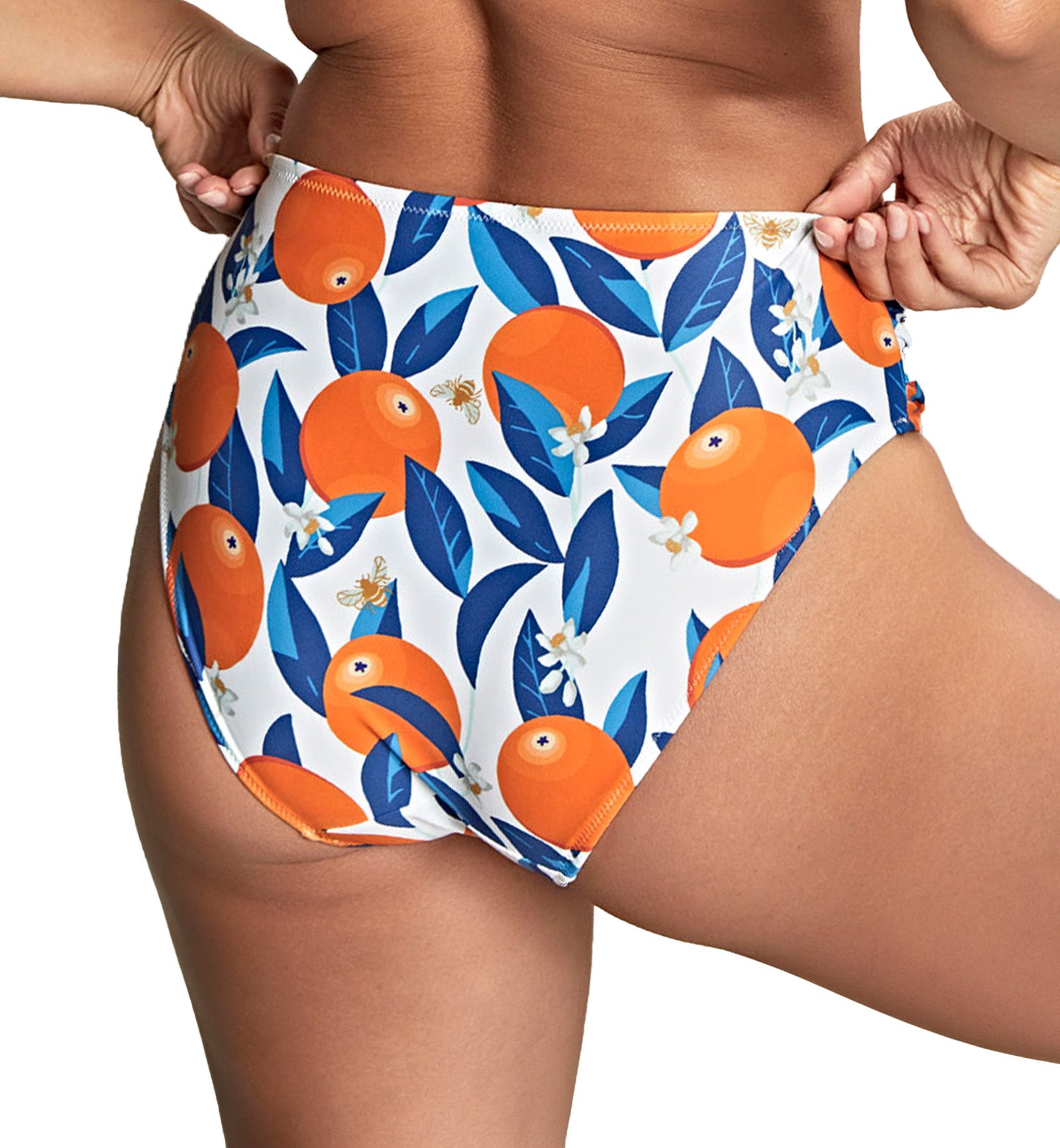 Panache Midi Gathered Swim Pant (SW1729),8-XS,Sicily Print - Sicily Print,XS