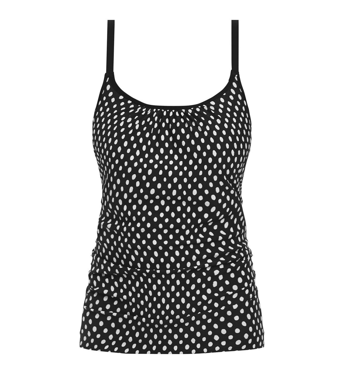 Fantasie Santa Monica Scoop-neck Underwire Tankini (6724),32F,Black/White - Black/White,32F