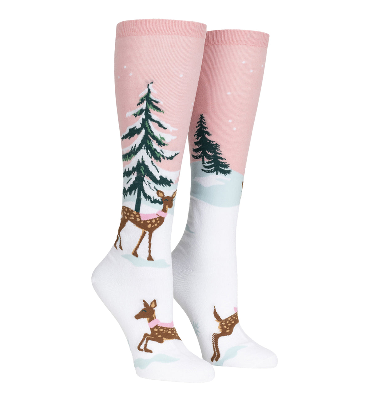 SOCK it to me Unisex Knee High Socks (F0640),Doe-nt Forget Your Scarf (Shimmer) - Doe-nt Forget Your Scarf (Shimmer),One Size