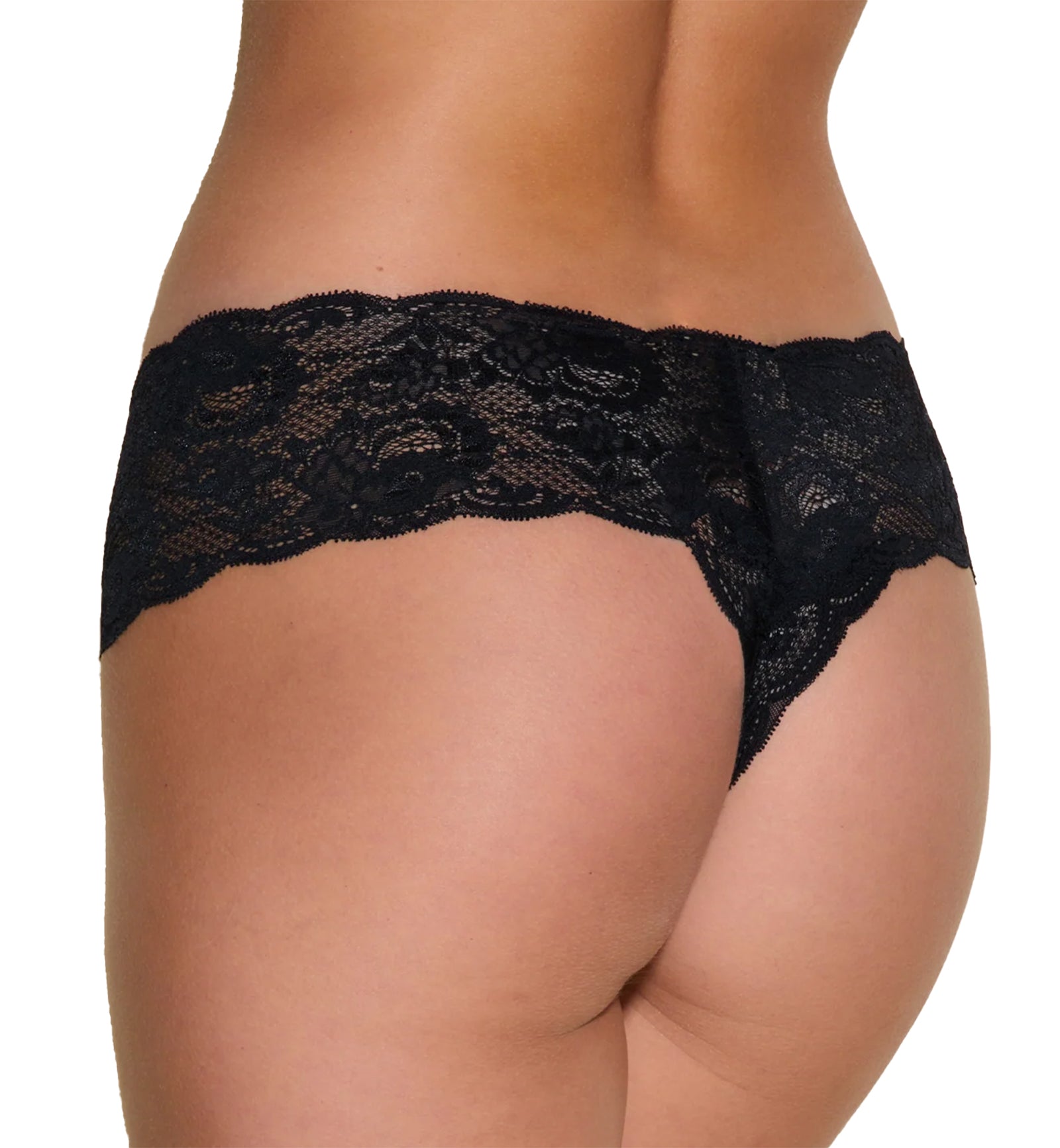 Cosabella Never Say Never Comfie Thong (NEVER0343),S/M,Black - Black,S/M