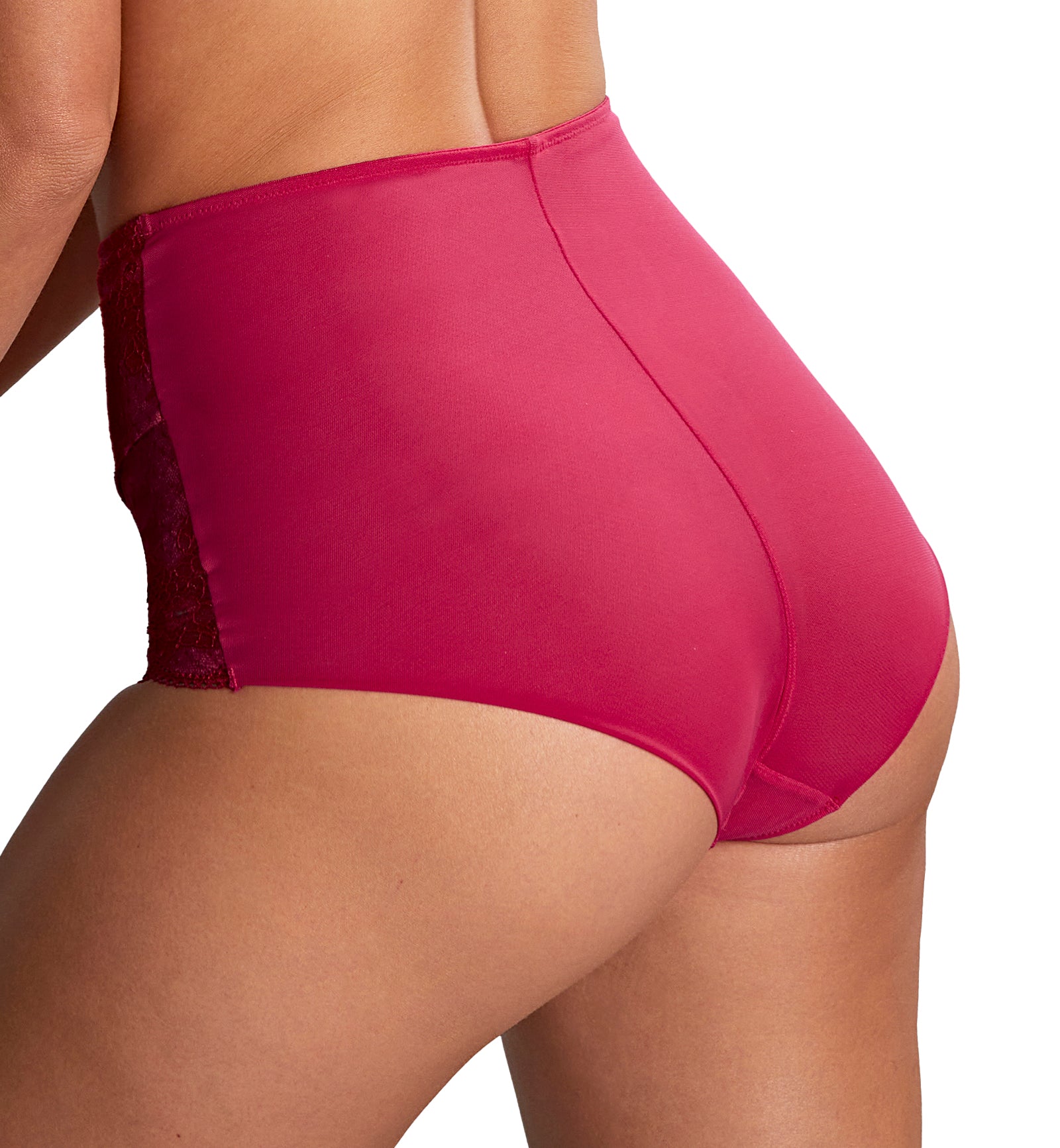 Panache Clara High Waist Brief (7254),Medium,Orchid/Red - Orchid/Red,Medium