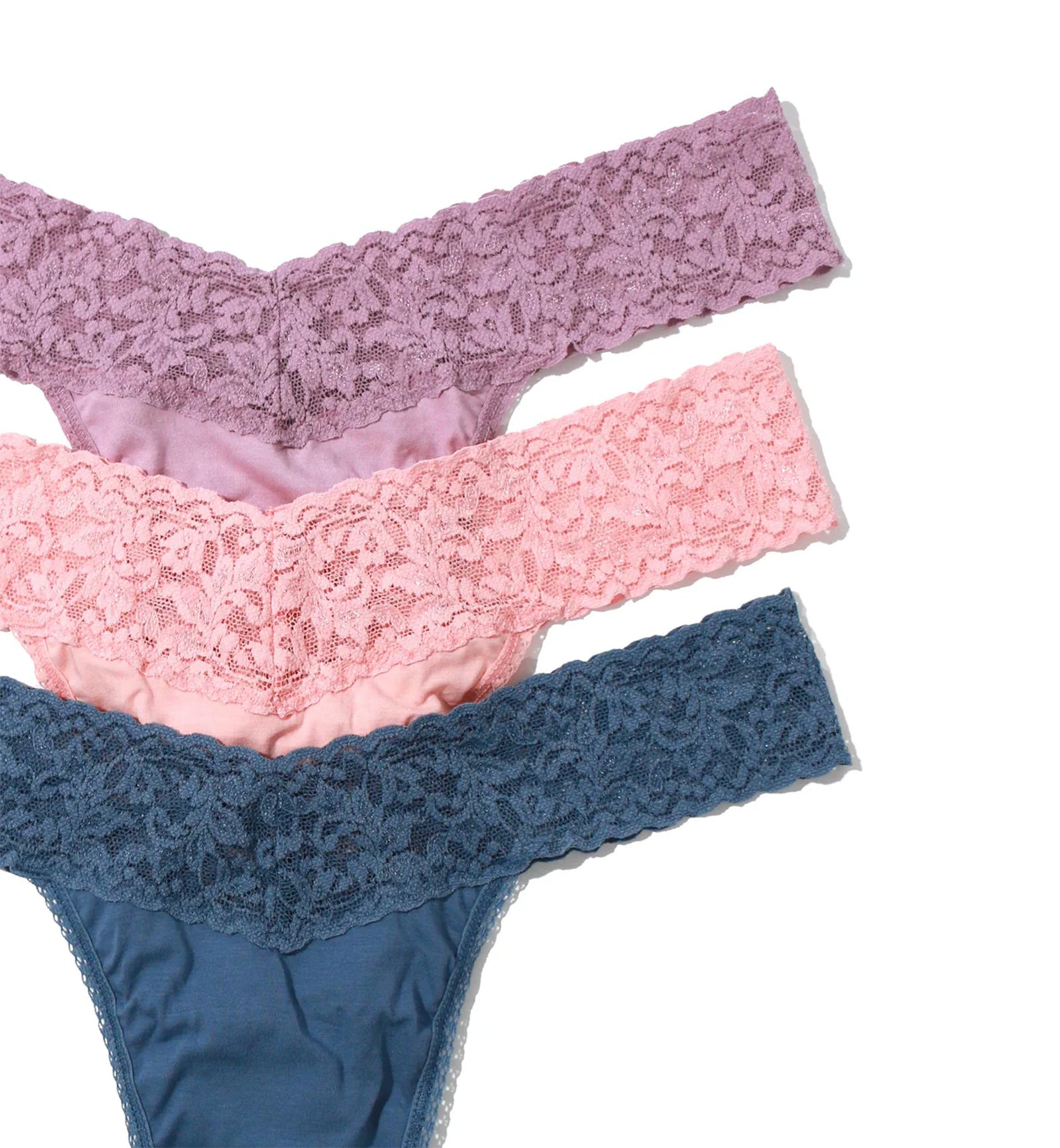 Hanky Panky 3-PACK Cotton Low Rise Thong (8915813PK),Holiday23 FCMB - FCMB,One Size