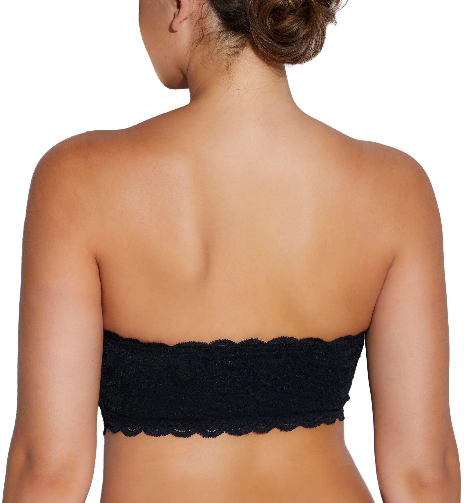Cosabella Never Say Never Curvy Flirtie Bandeau Bra (NEVER1101),XS,Black - Black,XS
