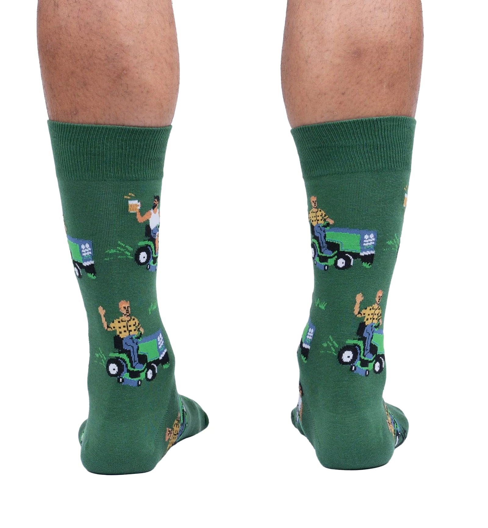 SOCK it to me Men's Crew Socks (MEF0566),My Other Car is a Lawnmower - My Other Car is a Lawnmower,One Size