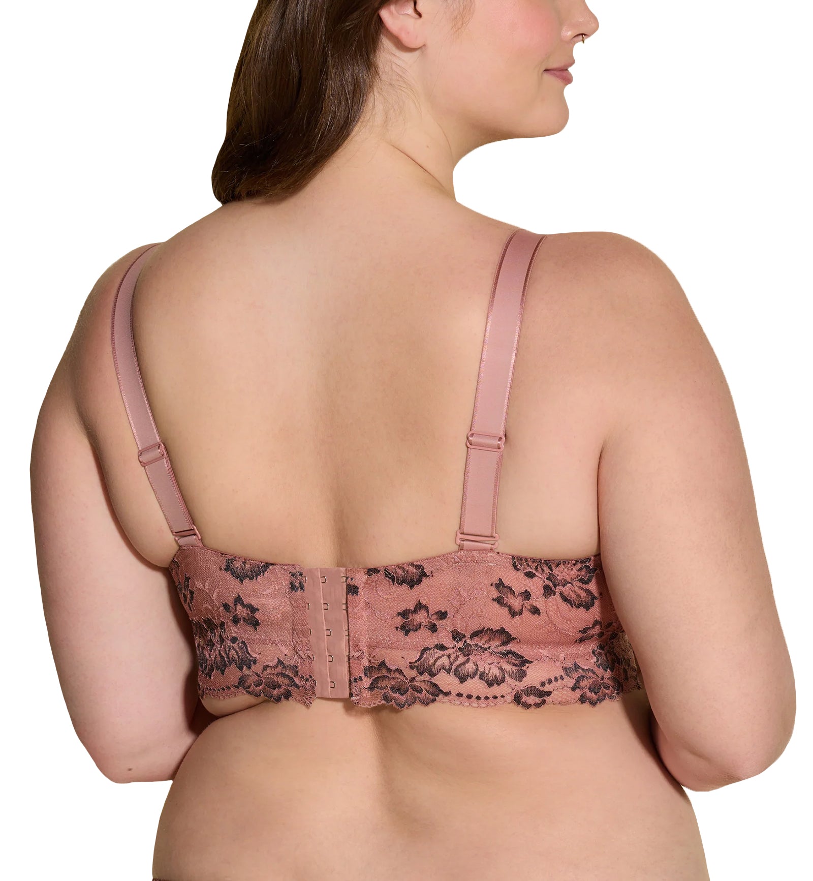 Cosabella Savona SUPER Curvy Longline Bralette (SAVON1386),XS,Tunisia/Black - Tunisia/Black,XS