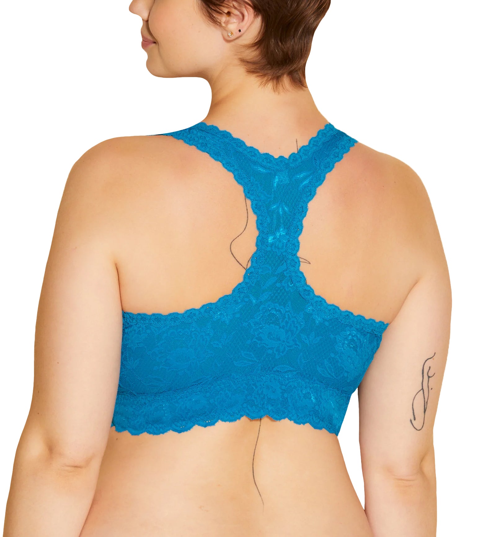Cosabella NSN SUPER CURVY Racie Racerback Bralette (NEVER1365),XS,Udaipur Blue - Udaipur Blue,XS