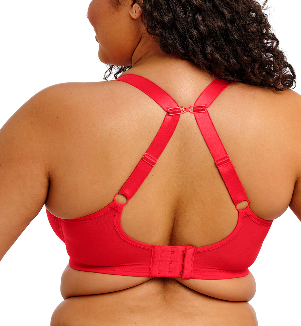 Elomi Tiernie Plunge Underwire Bra (303334),32GG,Red - Red,32GG