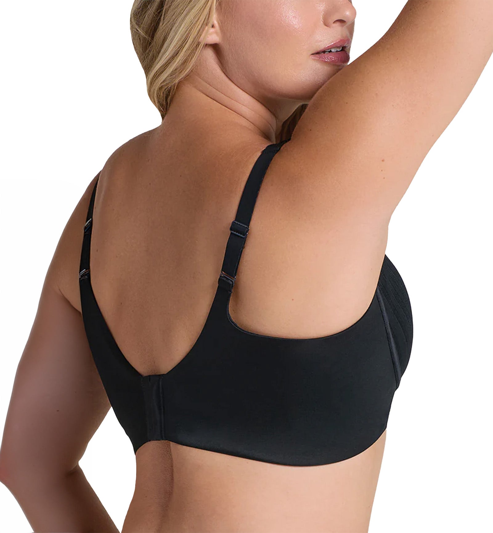 Leonisa Daily Lace Wireless Support Bra (091174),Small,Black - Black,Small