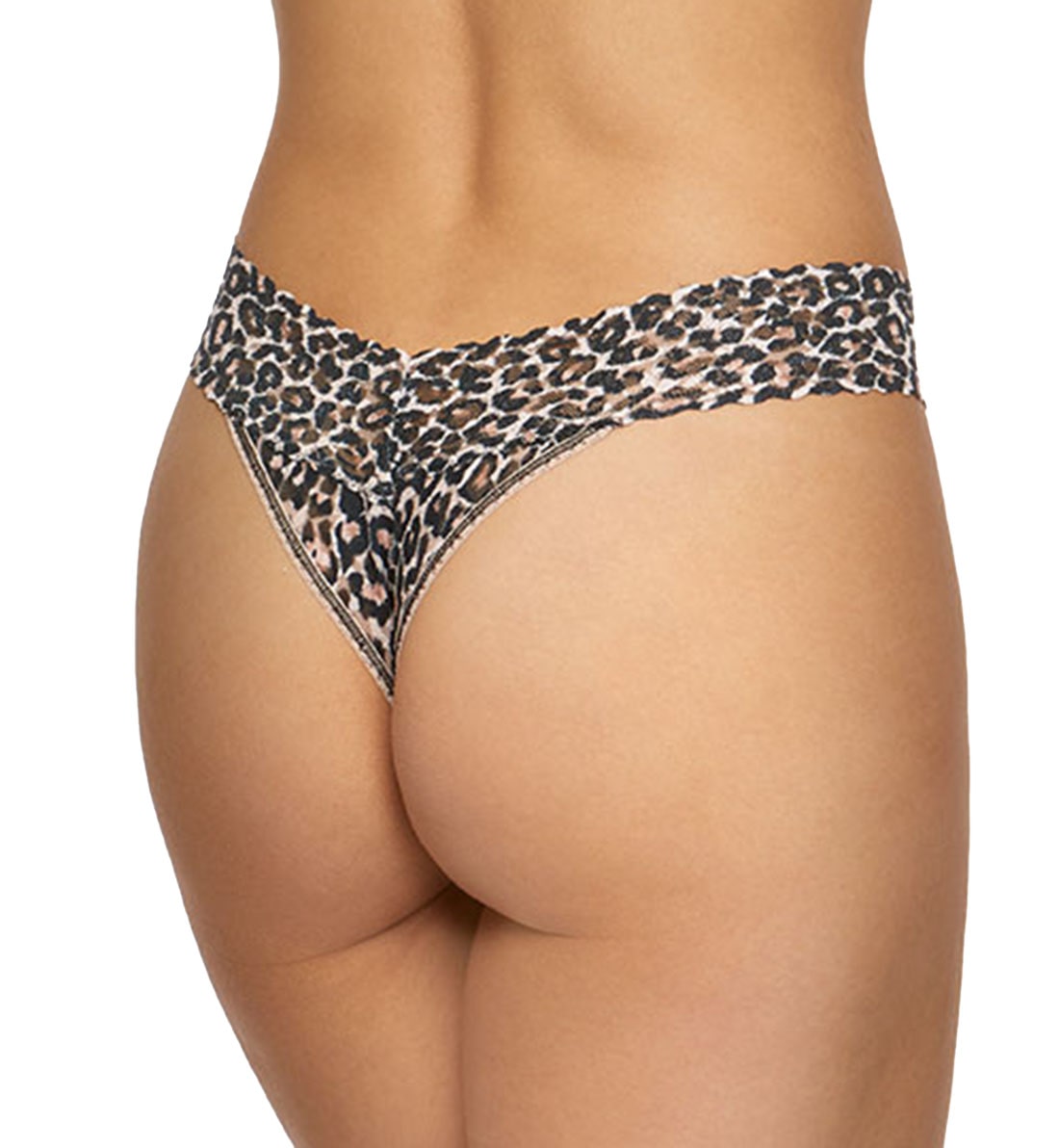 Hanky Panky Signature Lace Printed Original Rise Thong (PR4811P),Classic Leopard - Classic Leopard,One Size