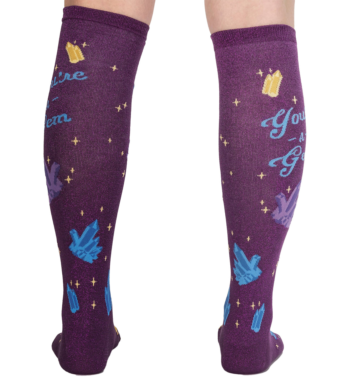 SOCK it to me Unisex Knee High Socks (F0637),You're a Gem - You're a Gem,One Size