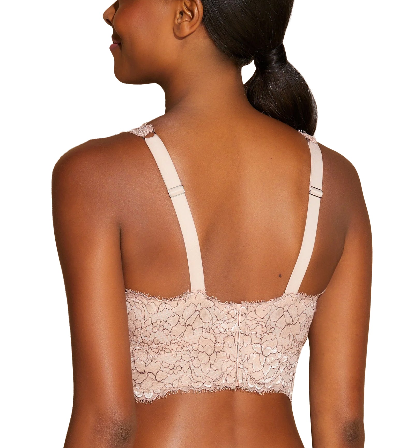 Cosabella Pret-A-Porter CURVY Longline Bralette (PRETA1383),Small,Neutral - Neutral,Small