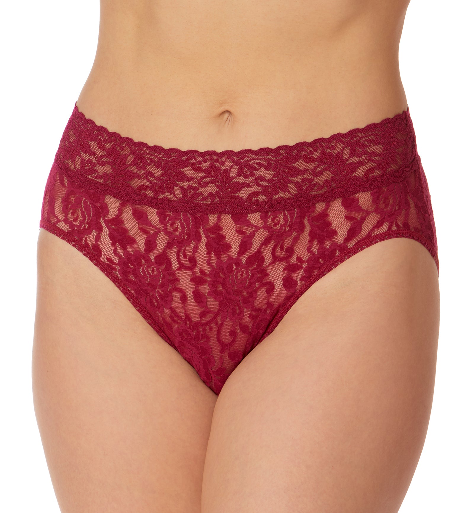Hanky Panky Signature Lace French Brief (461),Small,Dark Pomegranate - Dark Pomegranate,Small