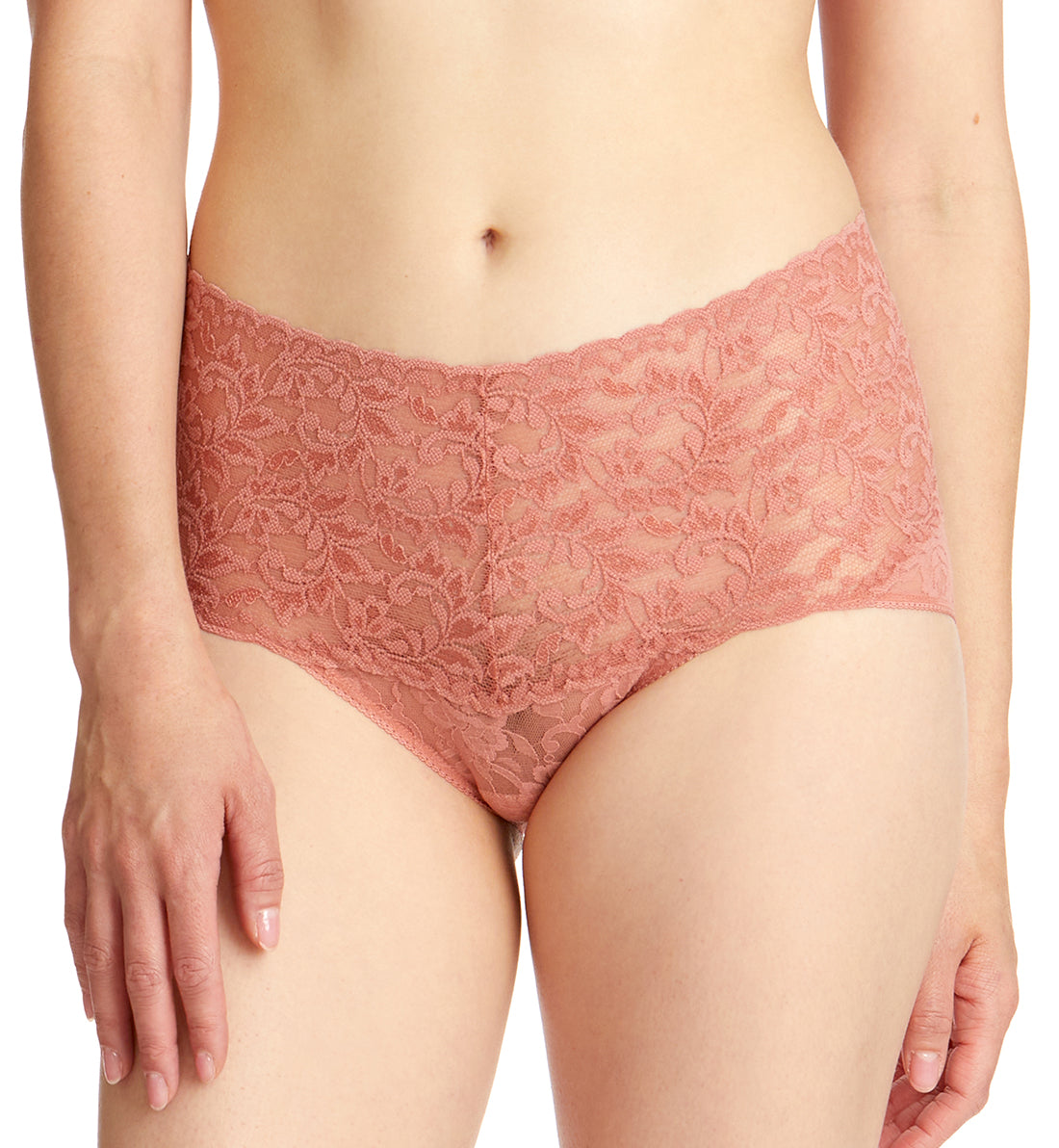 Hanky Panky Retro Lace V-kini (9K2124),Small,Himalayan Pink - Himalayan Pink,Small