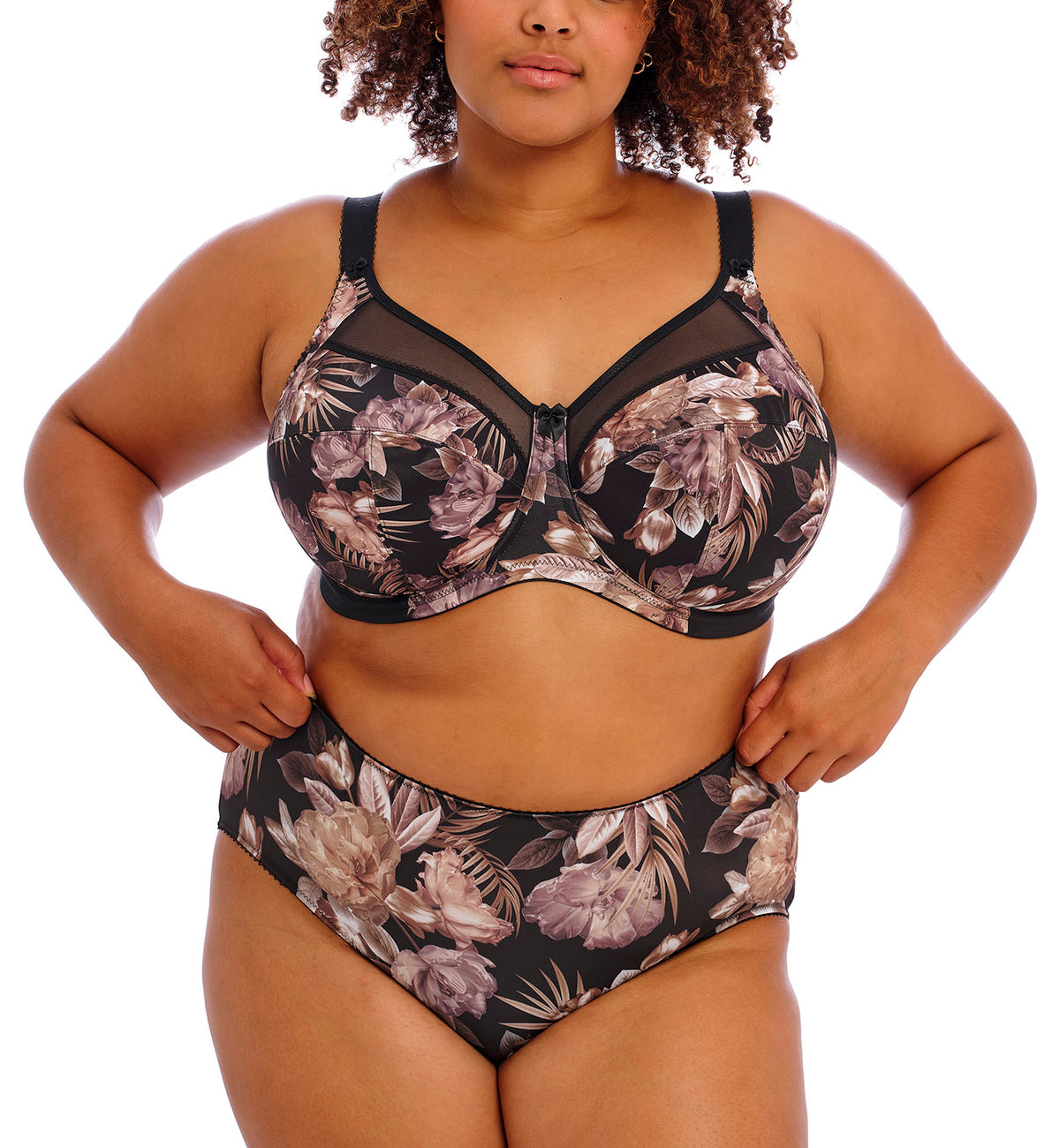 Goddess Kayla Support Underwire Bra (6162),34I,Dark Tropical - Dark Tropical,34I