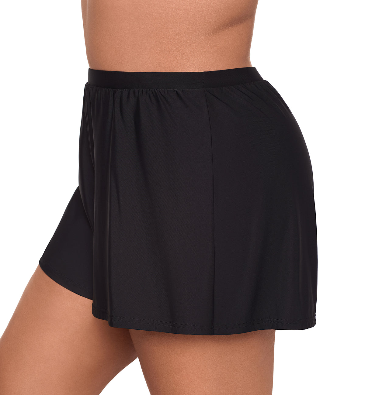 Miraclesuit Plus Size Swim Shorts (6518805W),16,Black - Black,16W