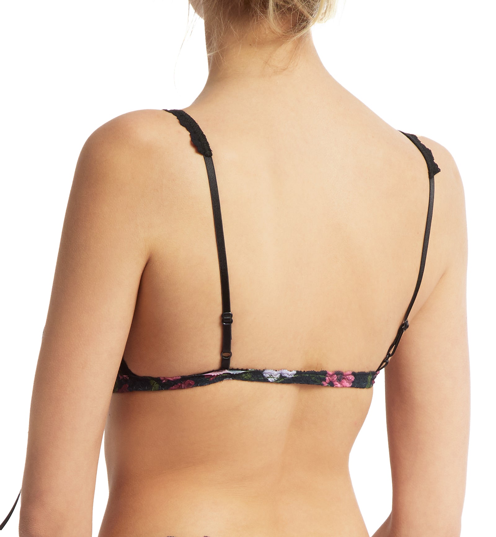 Hanky Panky After Midnight Peek-a-Boo Front Tie Bralette (PR487836),Small,Am I Dreaming - Am I Dreaming,Small