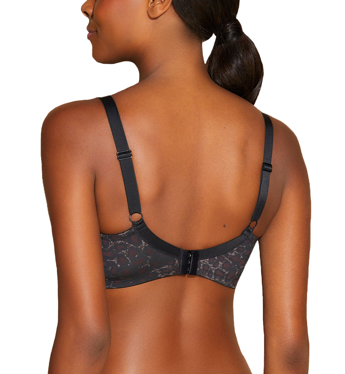 Cosabella Evolution Printed Curvy Bralette (EVOLP1303),XS,Black Panther - Black Panther,X-Small