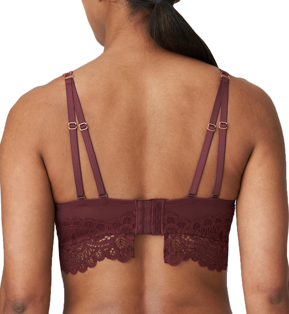 PrimaDonna Twist First Night Triangle Underwire Bra (0141886),32D,Merlot - Merlot,32D