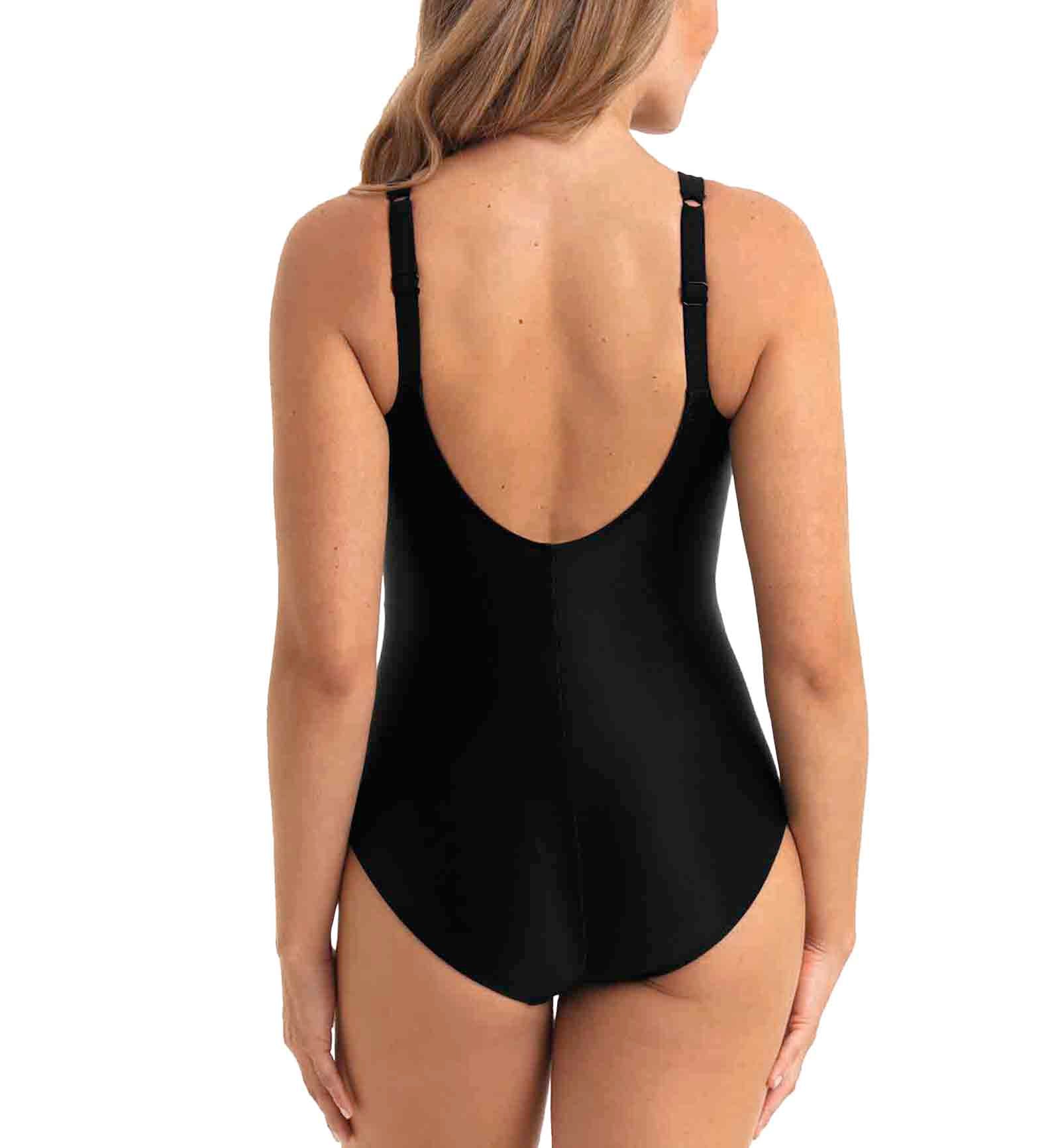 Anita Retro Butterfly Giselle One-Piece Swimsuit (7454),38D,Black - Black,38D