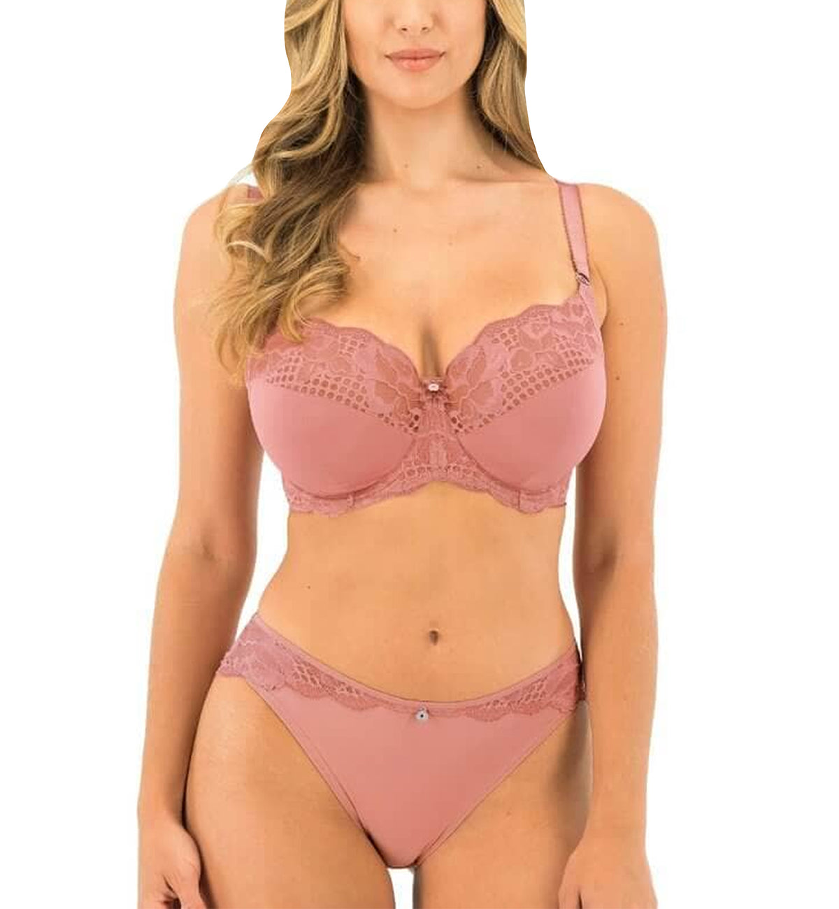 Fantasie Reflect Side Support Stretch Lace Underwire Bra (101801),30FF,Sunset - Sunset,30FF