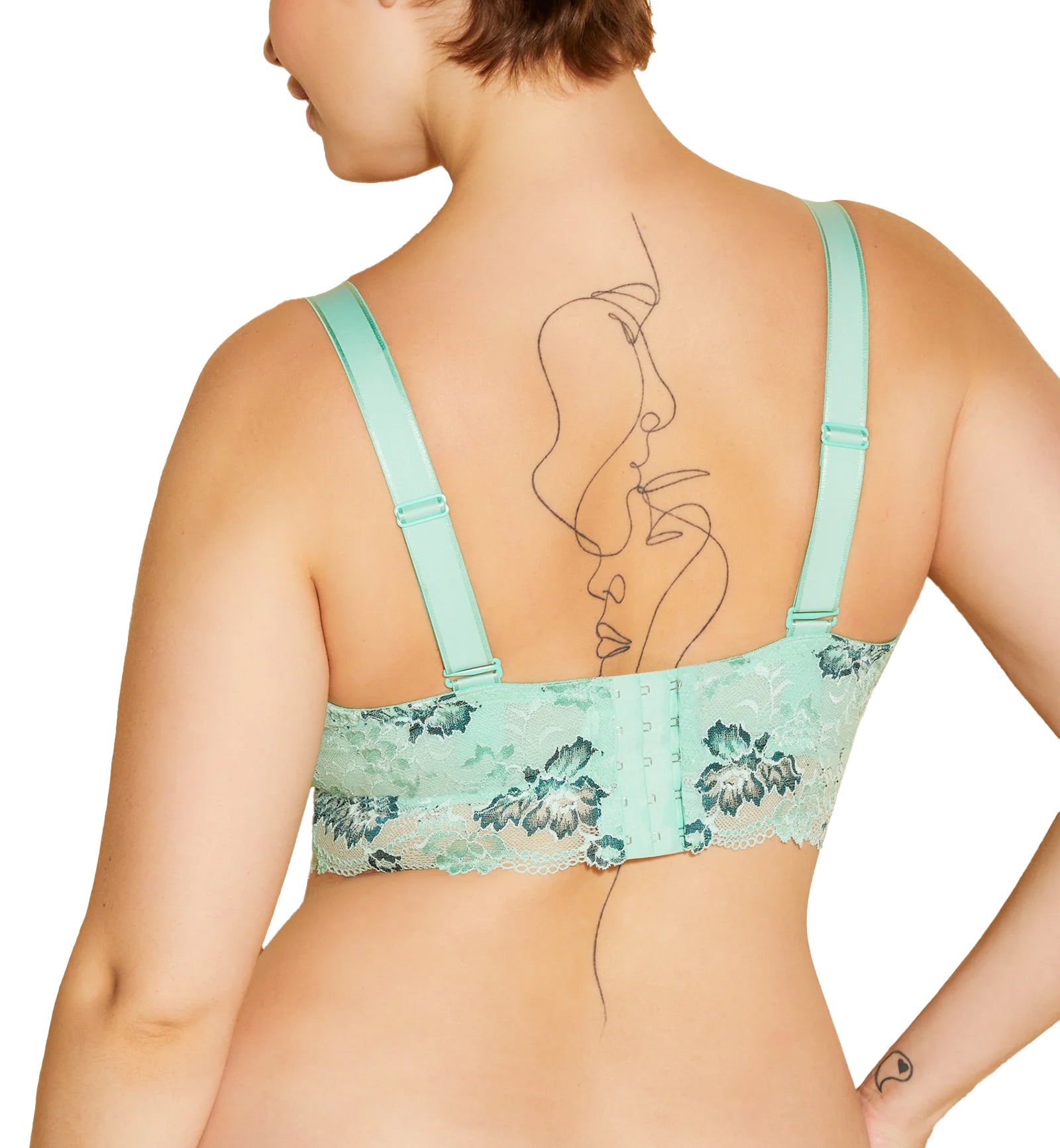 Cosabella Savona SUPER Curvy Longline Bralette (SAVON1386),XS,Congo Ghana/Lagoon - Congo Ghana/Lagoon,XS