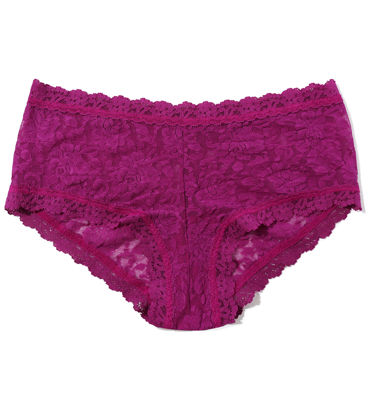 Hanky Panky Signature Lace Boyshort (4812P),XS,Boysenberry - Boysenberry,XS