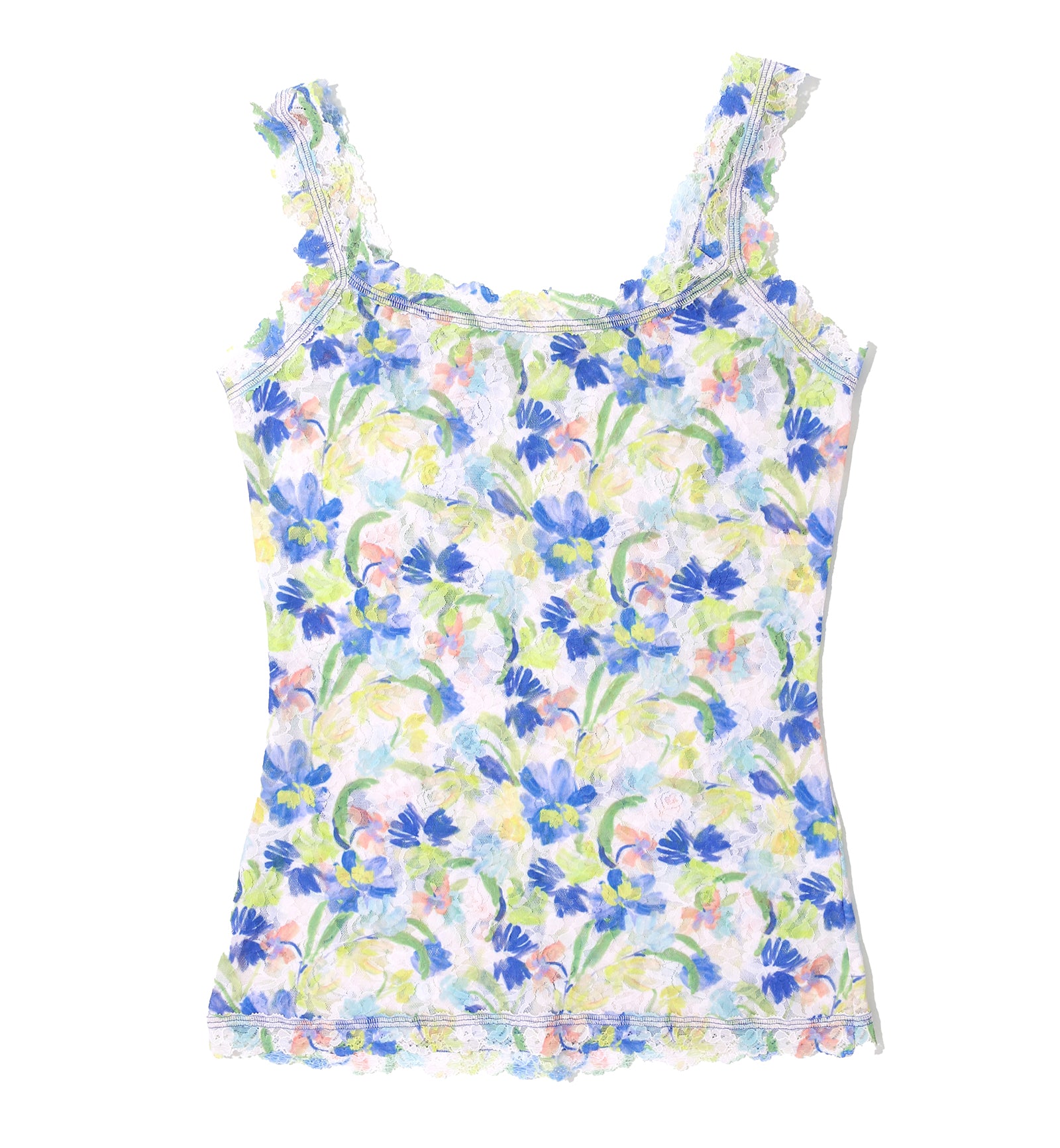 Hanky Panky Signature Lace Printed Unlined Camisole (PR1390L),XS,Brush Strokes - Brush Strokes,XS