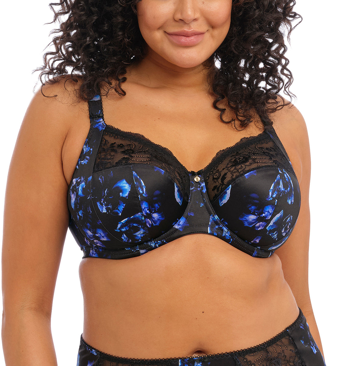Elomi Morgan Stretch Lace Banded Underwire Bra (4110),36DD,Twilight - Twilight,36DD