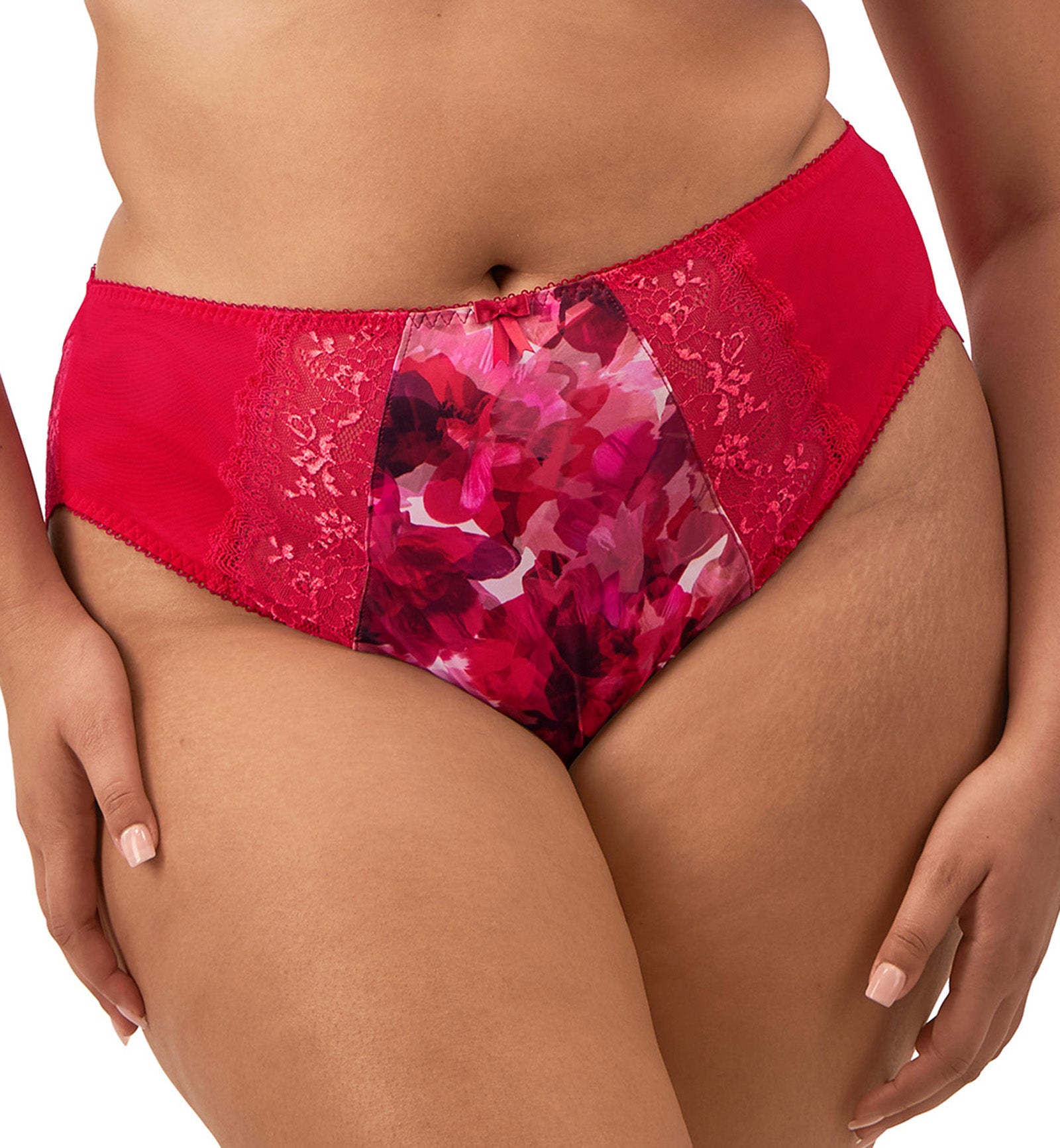 Elomi Morgan High Leg Brief Panty (4118),Medium,Berry Crush - Berry Crush,Medium