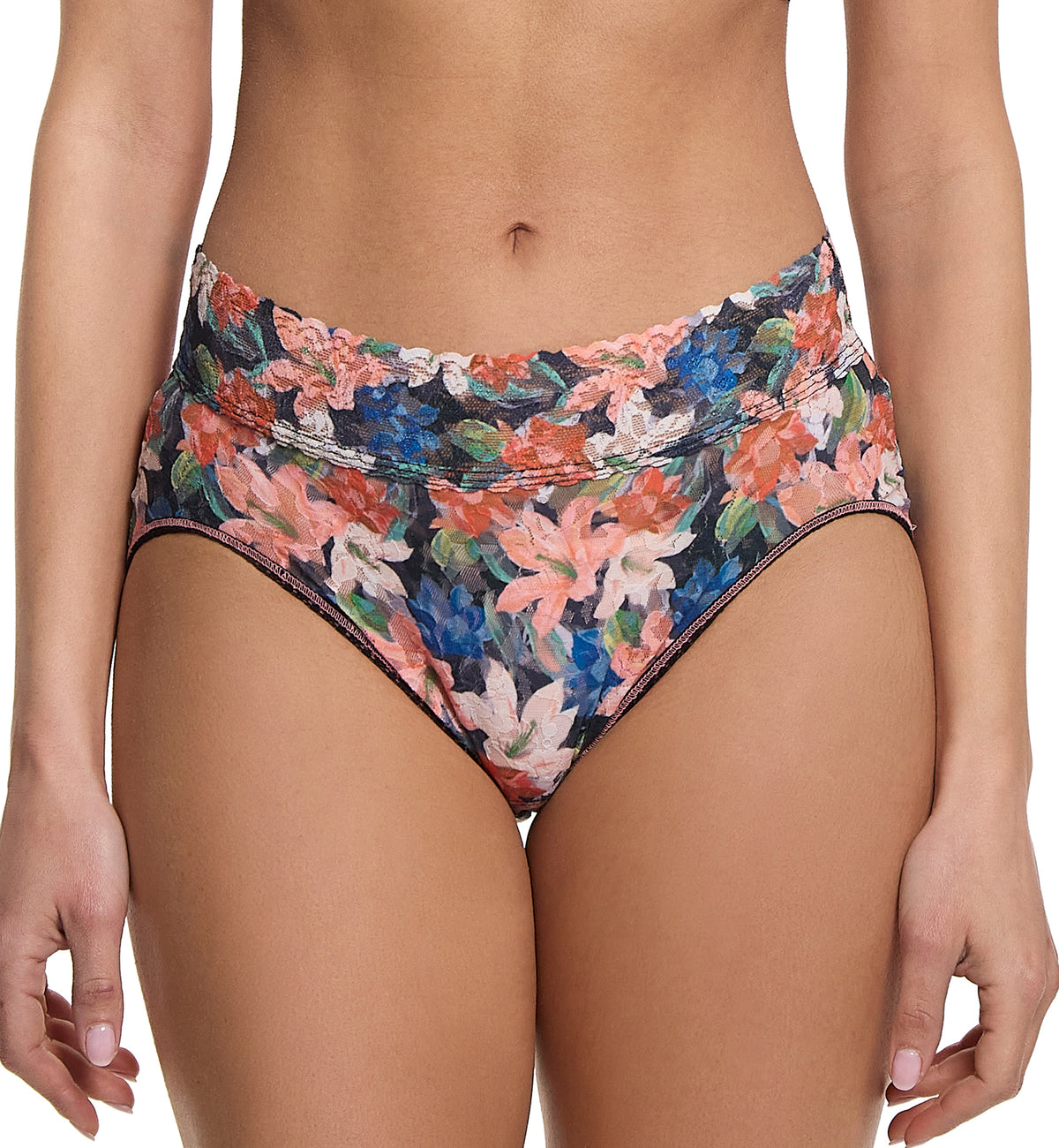 Hanky Panky Signature Lace Printed French Brief (PR461),Small,Wonderous - Wonderous,Small