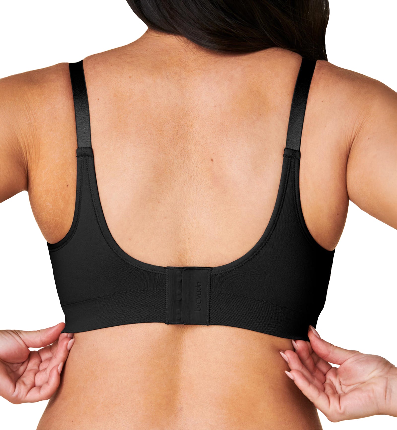 BRAVADO! DESIGNS Intrigue Everyday Balconette Wire-Free Bra (11058),Small,Black - Black,Small