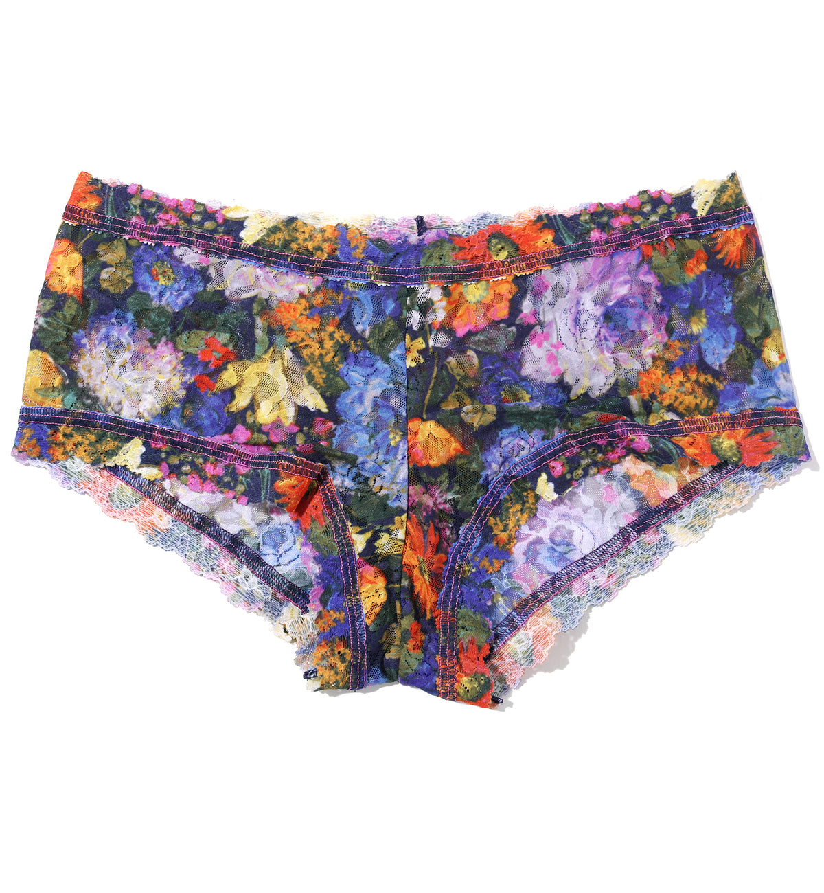 Hanky Panky Signature Lace Printed Boyshort (PR4812P),XS,Impressionist - Impressionist,XS