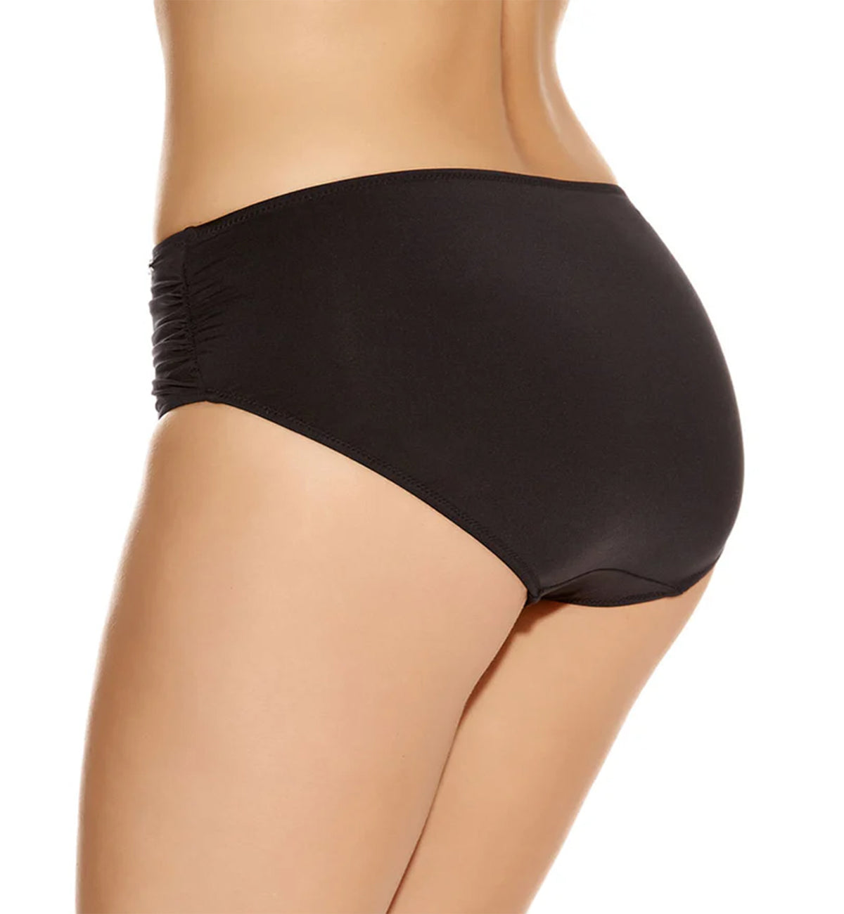 Fantasie Versailles Deep Gathered Control Swim Brief (5752),XS,Black - Black,XS