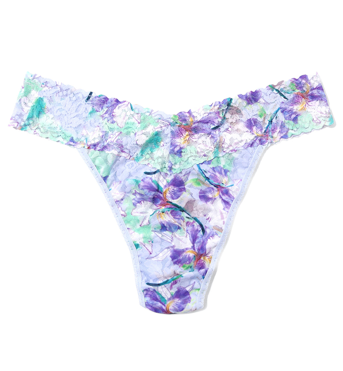 Hanky Panky Signature Lace Printed Original Rise Thong (PR4811P),Pleinair - Pleinair,One Size