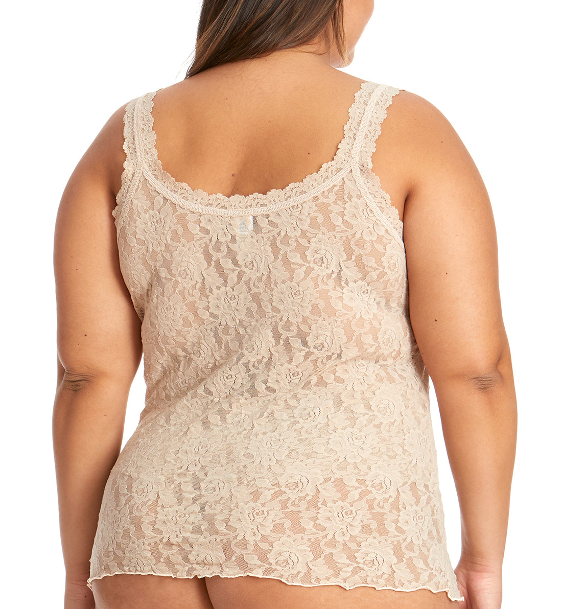 Hanky Panky Signature Lace Unlined Camisole PLUS (1390LX),1X,Chai - Chai,1X