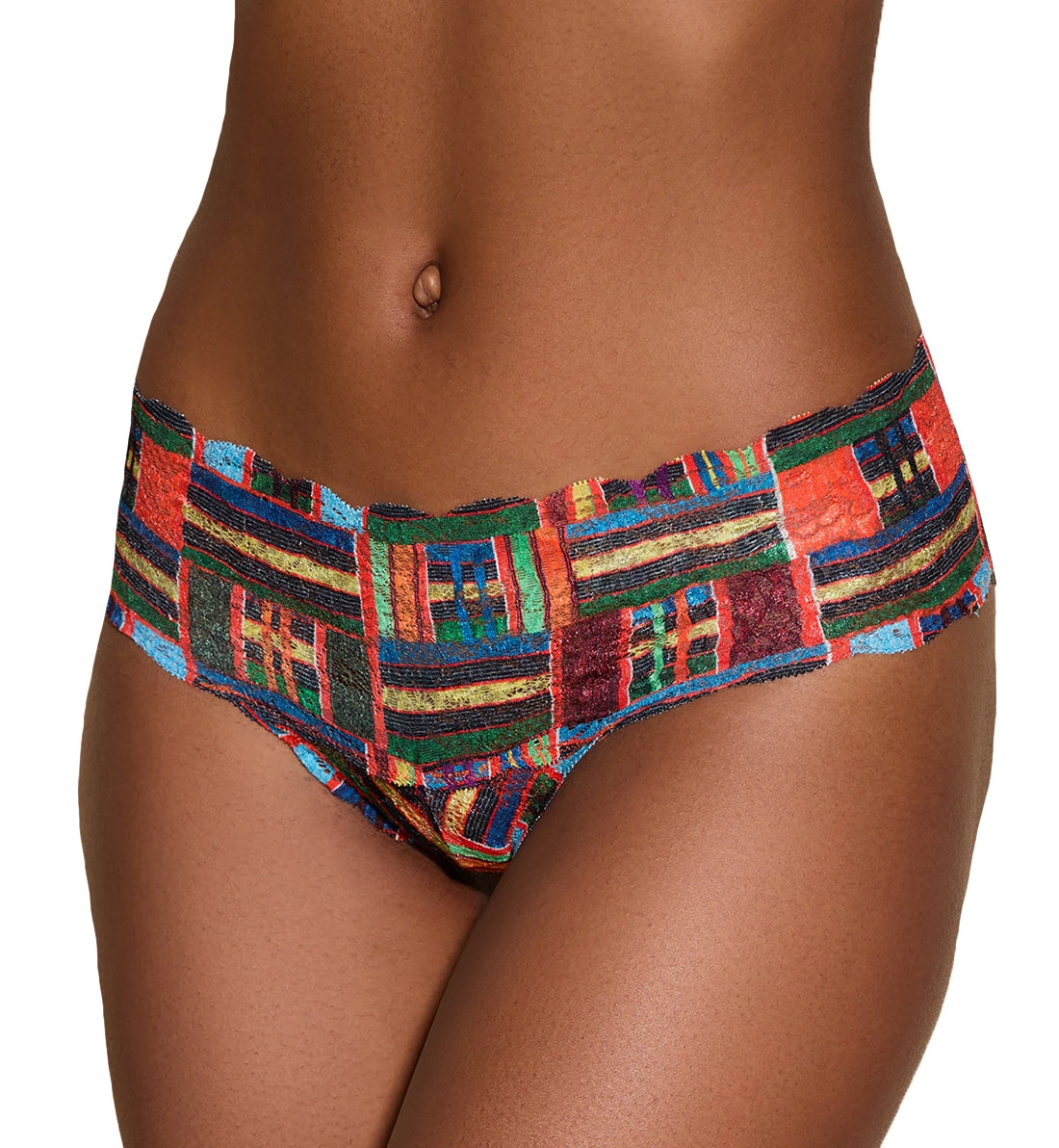 Cosabella Never Say Never Printed Hottie Lowrider Hotpant (NEVEP07ZL),S/M,Kente - Kente,S/M