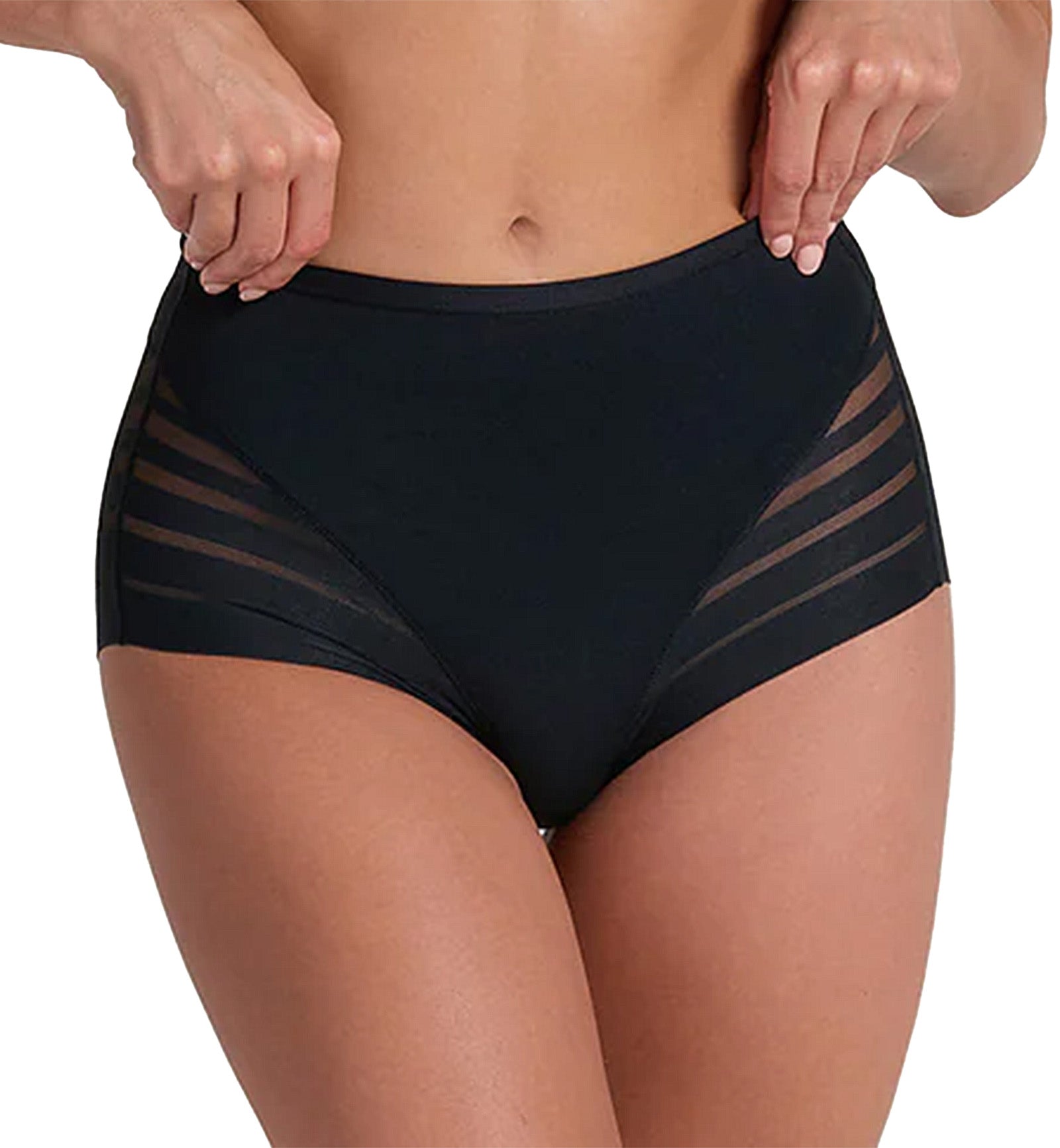 Leonisa Lace Classic Shaper Panty (012903),Small,Black - Black,Small