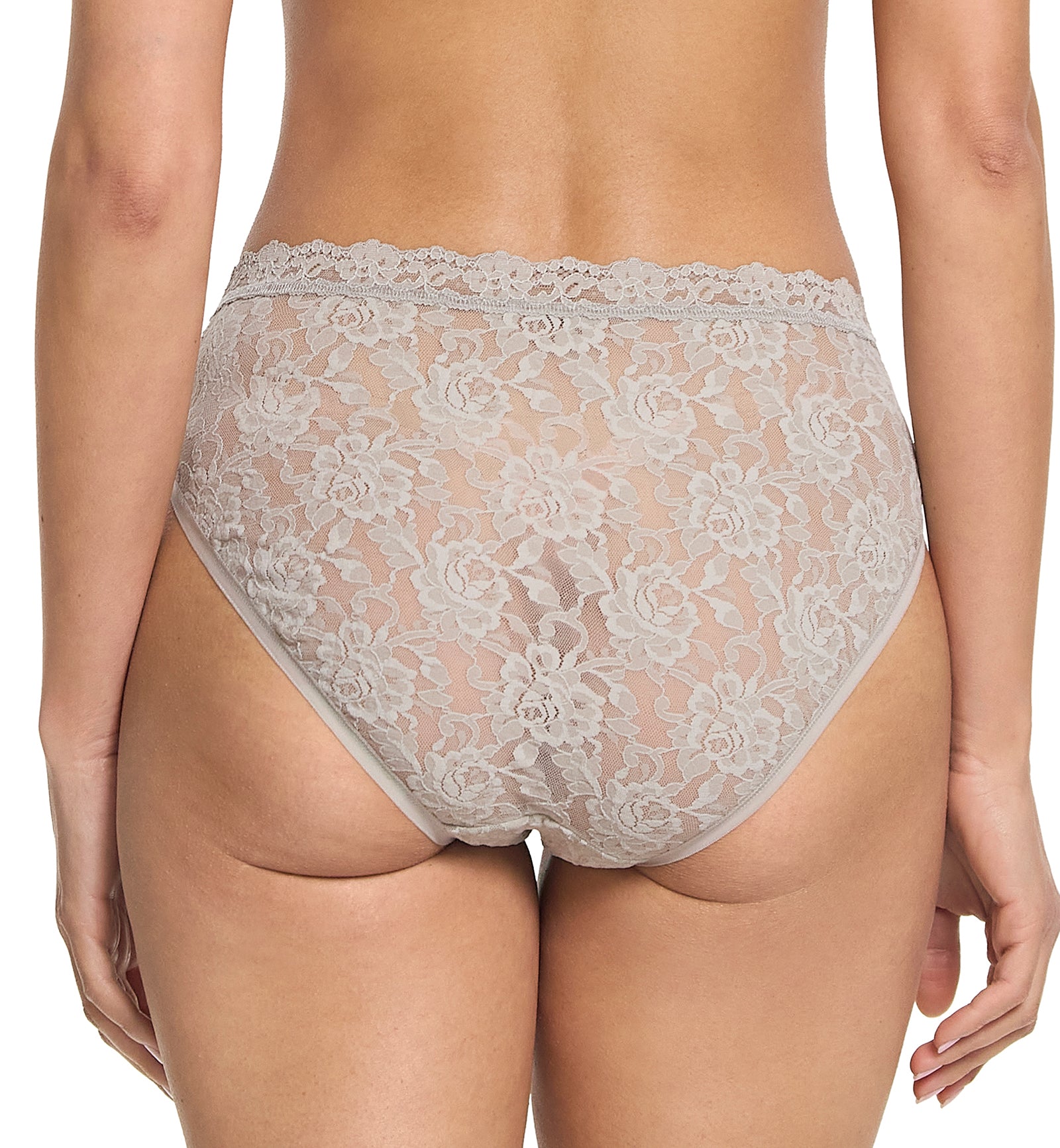 Hanky Panky Signature Lace V-Front High Cut Brief (482274),XS,Sleep In - Sleep In,XS