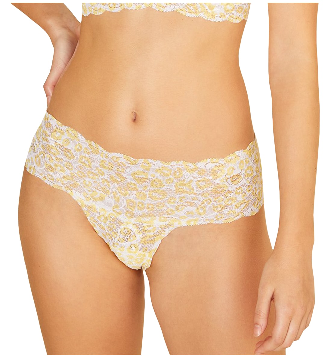 Cosabella Never Say Never Printed Comfie Thong (NEVEP0343),S/M,Animal Limone - Animal Limone,S/M