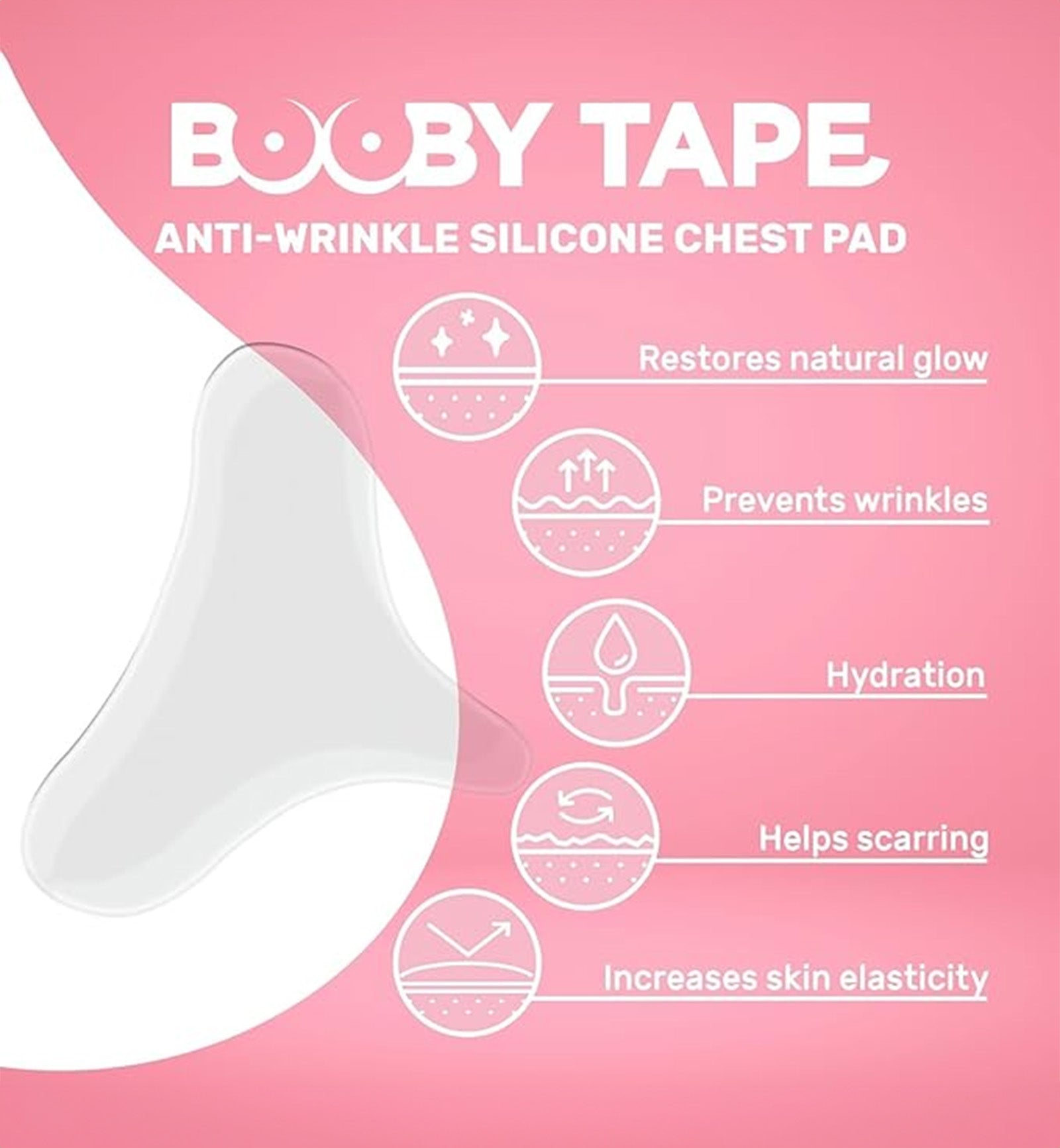Booby Tape Anti-Wrinkle Silicone Chest Pad