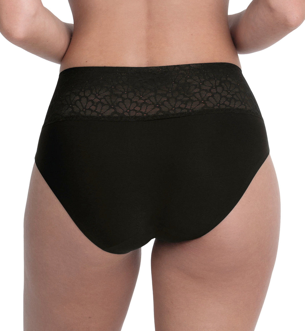 Anita Essential Smart High Waist Brief (1903),Small,Black - Black,Small