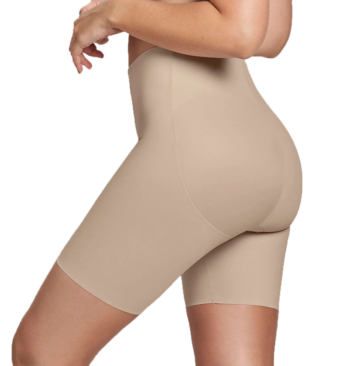 Leonisa Midrise Anti Chafing Butt Lifter Shaper Short (012992),Medium,Nude - Nude,Medium