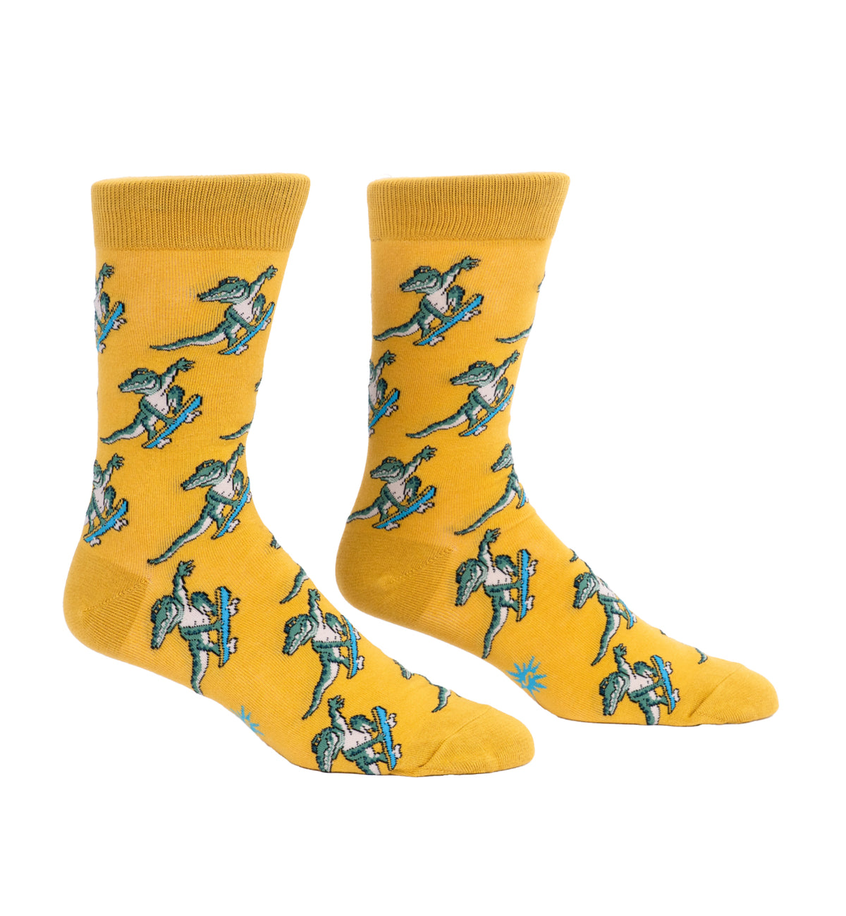 SOCK it to me Men's Crew Socks (MEF0713),Skateboarding Gator - Skateboarding Gator,One Size