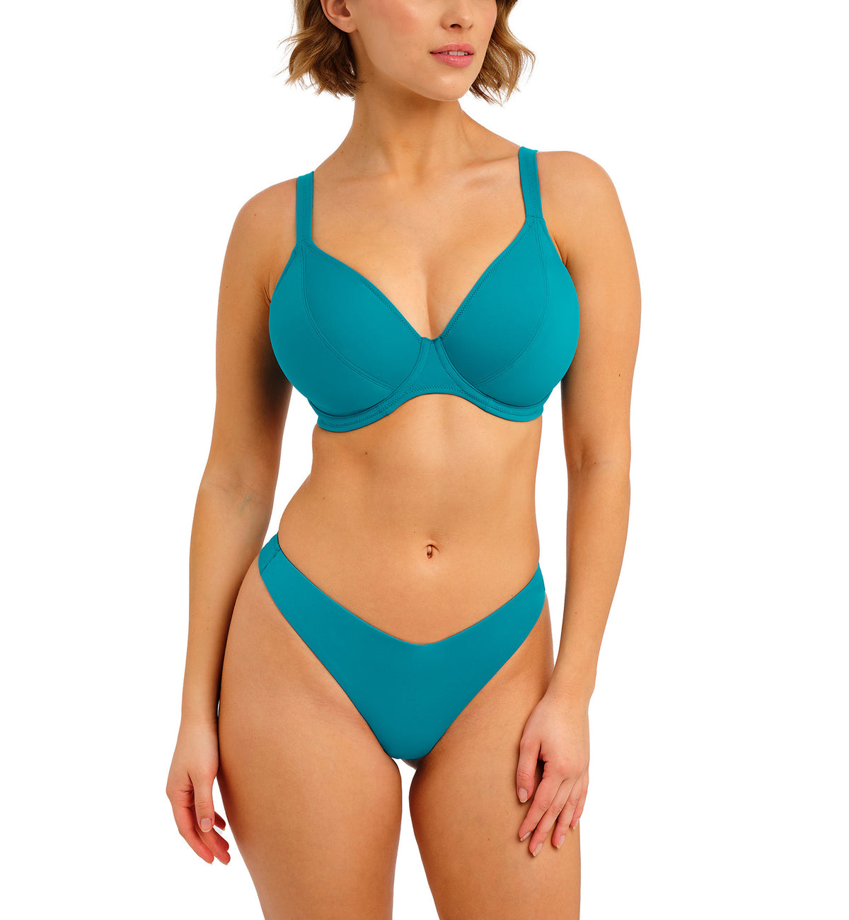 Freya Jewel Cove Underwire Bikini Top (7225),28F,Plain Moonstone - Plain Moonstone,28F