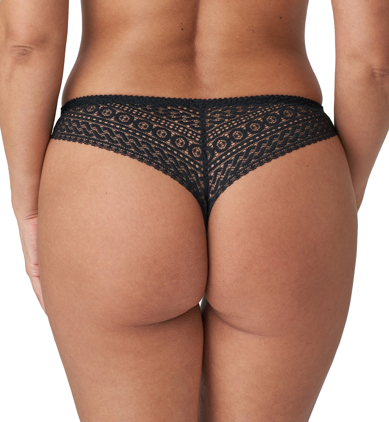 PrimaDonna Montara Matching Thong (0663380),Small,Black - Black,Small