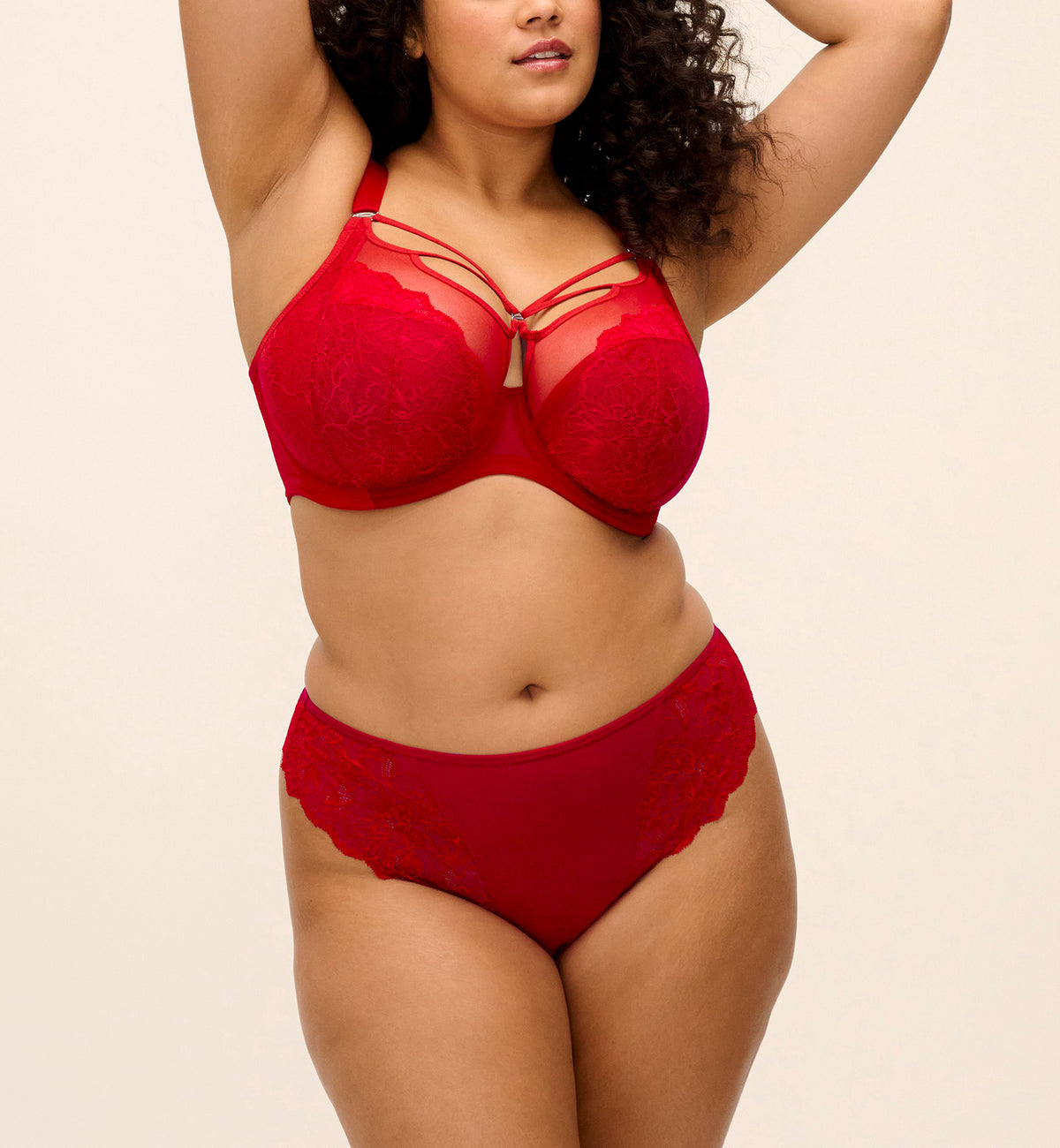 Elomi Brianna Thong (8087),Small,Haute Red - Haute Red,Small