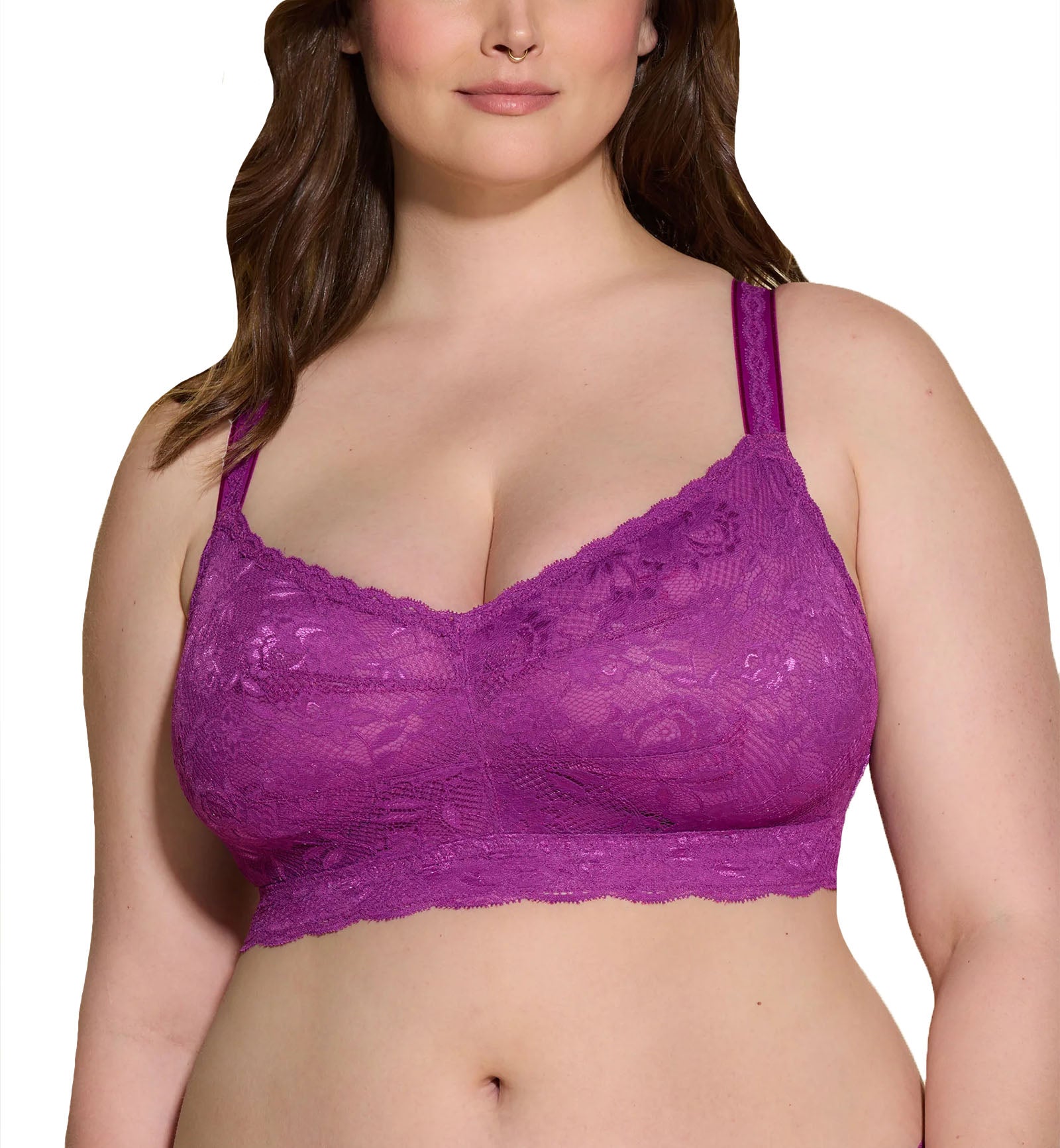 Cosabella NSN SUPER CURVY Sweetie Bralette (NEVER1340),XS,Swiss Beet - Swiss Beet,XS