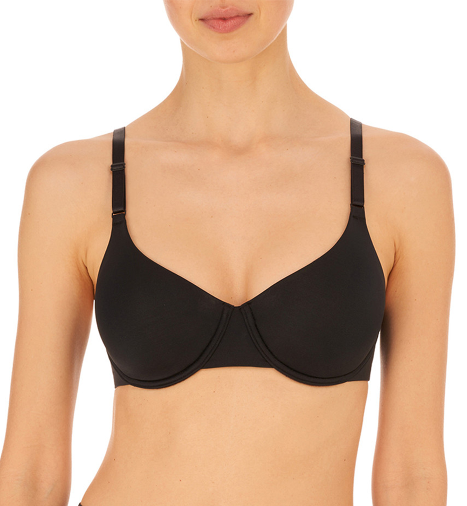 Natori Liquid Full Fit Contour Underwire Bra (731325),30D,Black - Black,30D