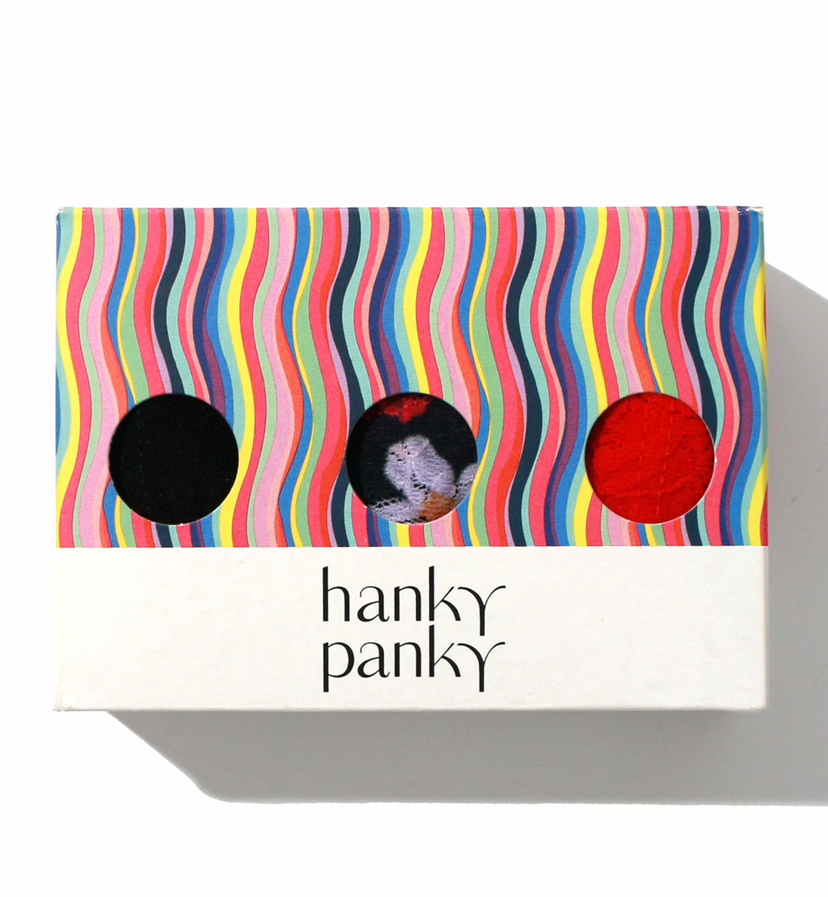 Hanky Panky 3-PACK Signature Lace Low Rise Thong (49113PK),Am I Dreaming - Red/Am I Dreaming/Black,One Size