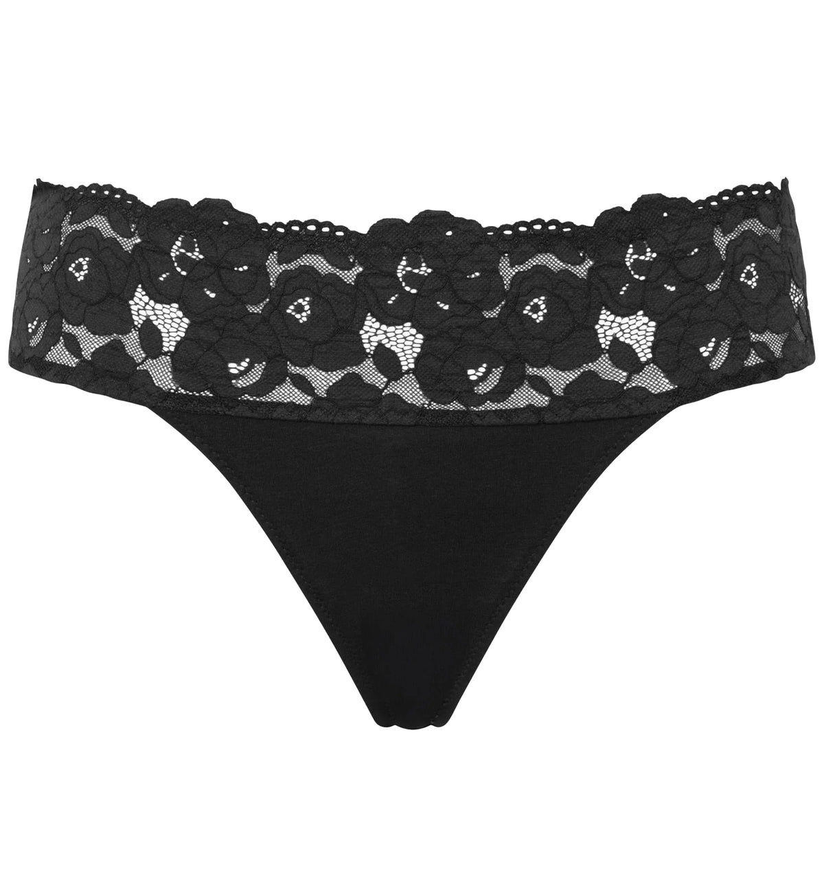 Cosabella Romanza Thong (ROMAN0321),Small,Black - Black,Small